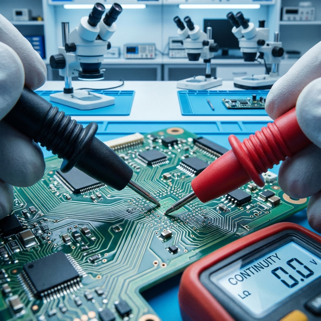 Continuity & Shorts Testing Probe Setup